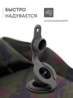 Самонадувающийся коврик RSP Level 38 камуфляж (зелёный)
