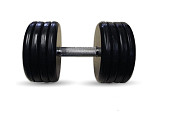 Гантель BARBELL "классик" (с вращающейся ручкой хром, 46 кг)