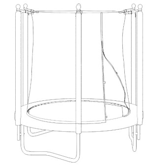 Батут UNIX Line Simple 6 ft Color (inside)