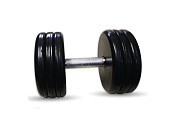 Гантель BARBELL "классик" (с вращающейся ручкой хром, 43 кг)