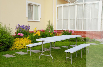 Стол складной пластиковый Angioletto (244 см)