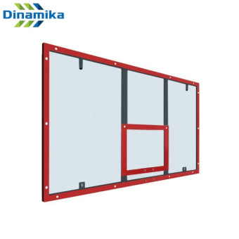 Баскетбольный щит Dinamika ZSO-002101, оргстекло (красная разметка)