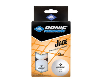 Мячики для н/тенниса DONIC JADE (40+ 6 штук, белый)