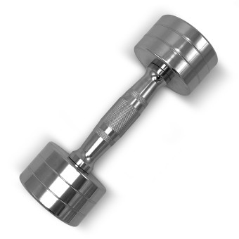 Гантели UNIX Fit PRO круглые, хромированные (7 кг, 2 шт)