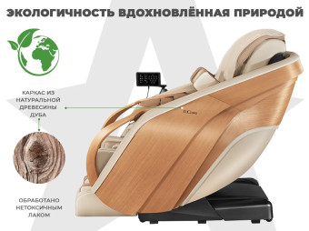 Массажное кресло Ультра премиум D_Core 2 (Крем)