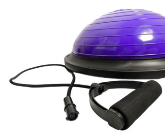 Балансировочная платформа AMETIST BOSU ball 45 см (фиолетовый)