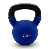 Гиря UNIX Fit виниловая 20 кг (синий)