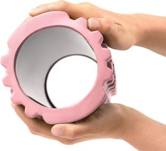 Набор для фитнеса Sundays Fitness Валик IR97435B + Коврик IR97506 (розовый, серый)