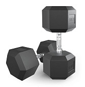 Гантели гексагональные обрезиненные UNIX Fit (37.5 кг, 2 шт)