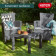 Комплект мебели Allibert Rosario balcony set (графит)