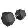 Гантели гексагональные обрезиненные UNIX Fit (25 кг, 2 шт)