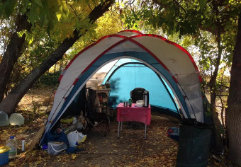 Тент-шатер CANADIAN CAMPER Space One (синий)