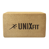 Блок для йоги и фитнеса UNIX Fit пробковый 1 шт