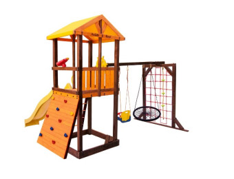 Игровой комплекс Perfetto sport «Pitigliano-11» + качели Паутина