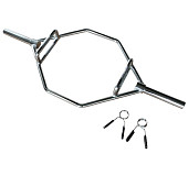 Гриф для "мертвой тяги" с замками Smith HEXOB2