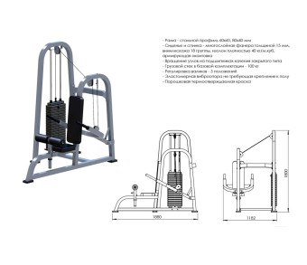 Жим к низу Central Sport Pro, ARMSX210