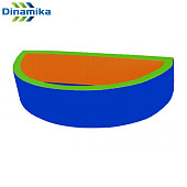 Сухой бассейн полукруглый Dinamika ZSO-003039, 200х100х50х10 см