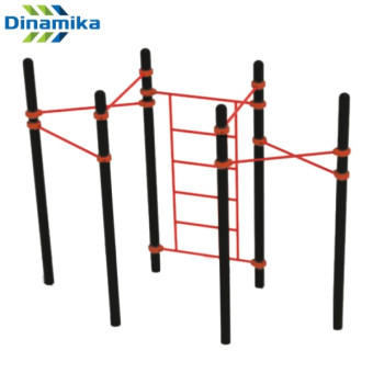 Шведская стенка для улицы с турниками Dinamika ZSO-001989, профиль 89