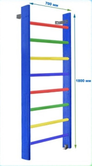 Шведская стенка Dinamika ZSO-000058, 180х70 см (массив.сосна, цветная)
