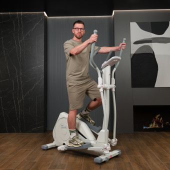 Эллиптический тренажер Orlauf Solo M (жемчужный)