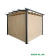 Шатер садовый Green Glade 72601 пергола беседка для дачи 3x3 м