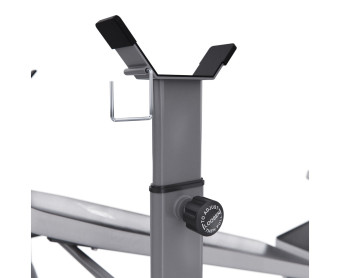 Скамья со стойками под штангу DFC D702 PRO (широкий хват, с партой для бицепса)