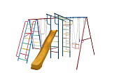 Спортивный комплекс Вертикаль-А1+П, дачный МАКСИ с горкой 3,0 м
