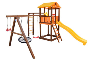 Игровой комплекс Perfetto sport «Pitigliano-6» + качели Паутина