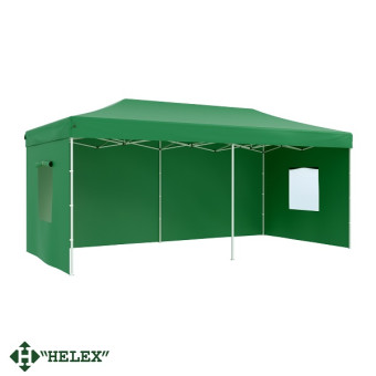 Тент-шатер быстросборный Helex 24366 6х3x3м полиэстер (зеленый)