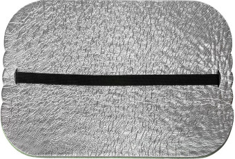 Коврик-сиденье двухслойный Изолон фольга, толщина 10мм (400x280x10 мм)