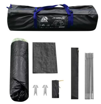 Палатка кемпинговая RSP Narle 2 с автоматическим каркасом (синий)