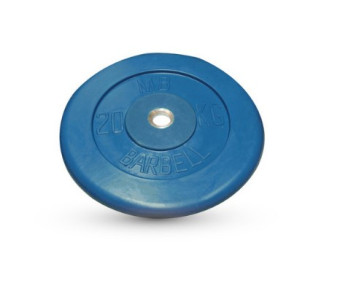 Диск обрезиненный "Barbell" d 31 мм (цветной, 20 кг)