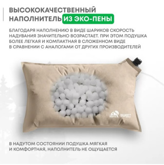 Самонадувающаяся подушка RSP Sweet (Бежевая)