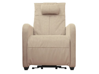 Кресло-реклайнер электрический с подъемом и массажем FUJIMO LIFT CHAIR (Ваниль)