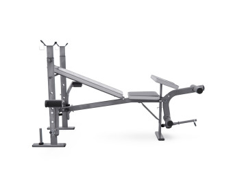 Скамья со стойками под штангу с партой для бицепса DFC D703 PRO