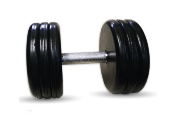Гантель BARBELL "классик" (с вращающейся ручкой хром, 42 кг)