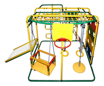 Детский спортивный комплекс Формула здоровья Мурзилка S (оранжевый-радуга)