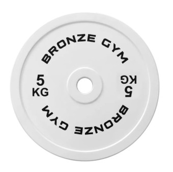Диск олимпийский BRONZE GYM тяжелоатлетический серый (5 кг)