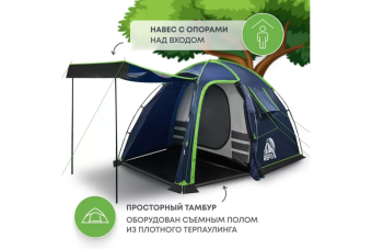 Палатка кемпинговая RSP Sharl 3 (синий)