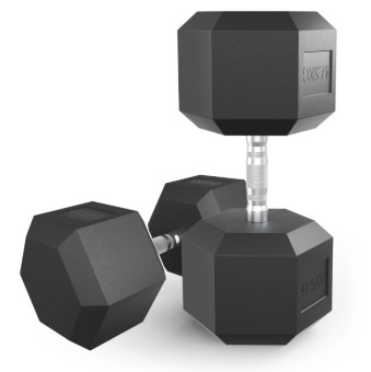 Гантели гексагональные обрезиненные UNIX Fit (47.5 кг, 2 шт)