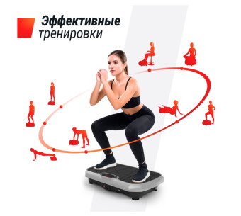 Виброплатформа UNIX Fit Edge 2D (серый)