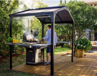 Комплект беседки для гриля BBQ Gazebo Garden Austin 2400 (черный)