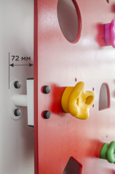 Скалодром пристенный "Формула здоровья" ЭЛЬБРУС (с отверстиями, красный)