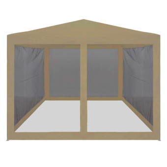 Быстросборный тент-шатер Central Line S1, 3×3 м, с москитной сеткой (бежевый)