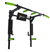 Турник-Брусья 3 в 1 Absolute Champion Атлант с параллельным хватом (черный с салатовым)