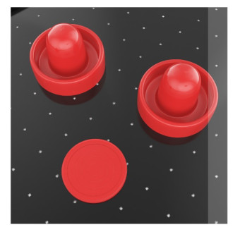 Игровой стол UNIX Line Аэрохоккей (142х64 cм, черный)