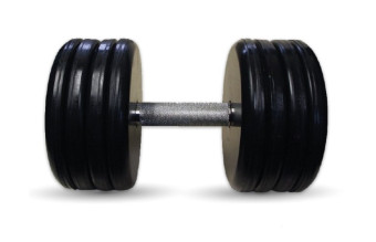 Гантель BARBELL "классик" (с вращающейся ручкой хром, 50 кг)