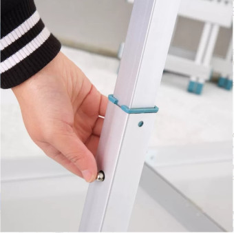 Стол туристический Bison усиленный С-6-60x180 BL (синий)+ 6 стульев