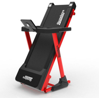 Электрическая беговая дорожка Sundays Fitness Middle Line T7F Plus (черный/красный)