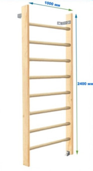 Шведская стенка Dinamika ZSO-000078, 240х100 см (массив.сосна)